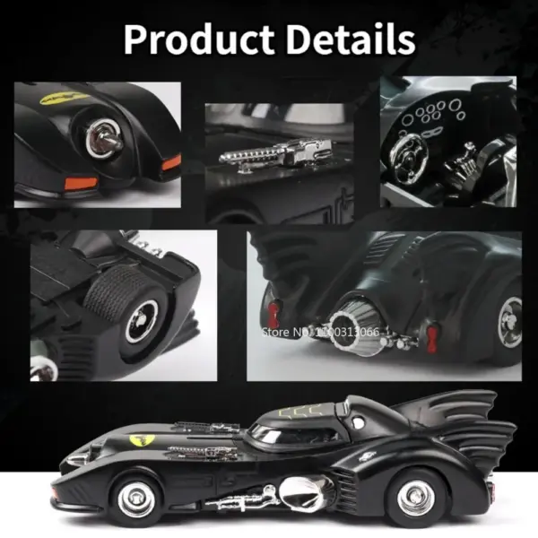 1/38 Scale Diecast Batmobile Model Car - Image 3