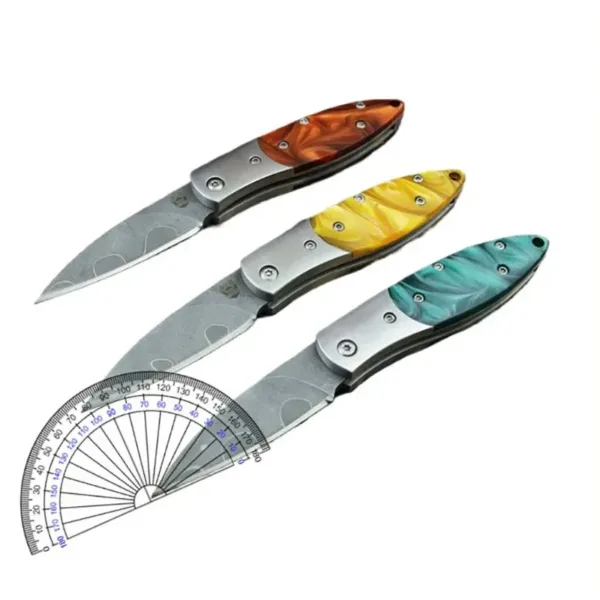 Outdoor Folding Knife with Resin Handle - Image 6