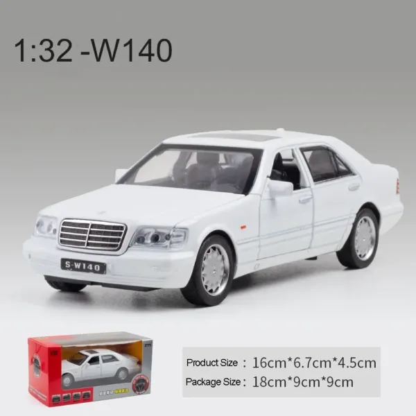 1:32 Diecast Benz S-W140 Car Model Toy - Image 10