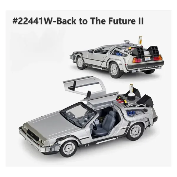 1:24 DMC-12 DeLorean Diecast Model Car - Image 5