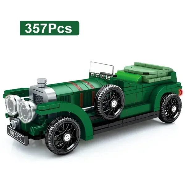 Vintage Racing Car Building Blocks Set - Image 13