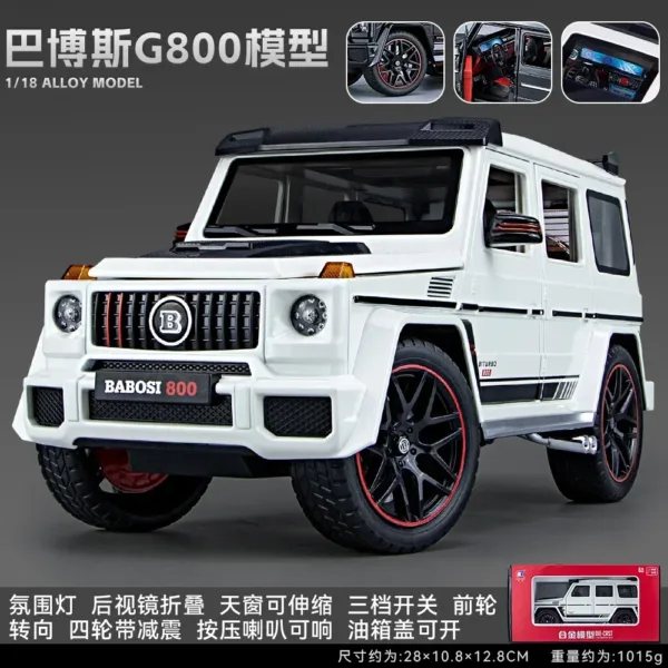 1:18 Mercedes Benz BRABUS G800 Diecast Model - Image 8