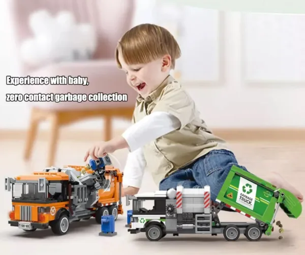 City Technical Sanitation Garbage Truck Toy - Image 2