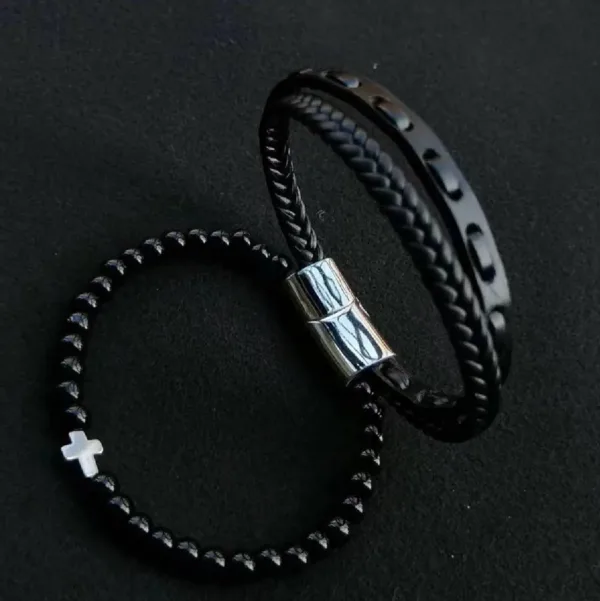 Punk Style Cuff Bracelet for Men and Women - Image 30