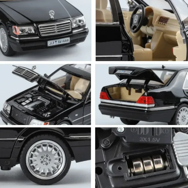 1:24 Diecast Tiger Head Benz W140 Model - Image 3