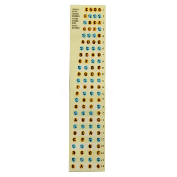 Four Strings Bass Fretboard Scale Sticker - Image 4