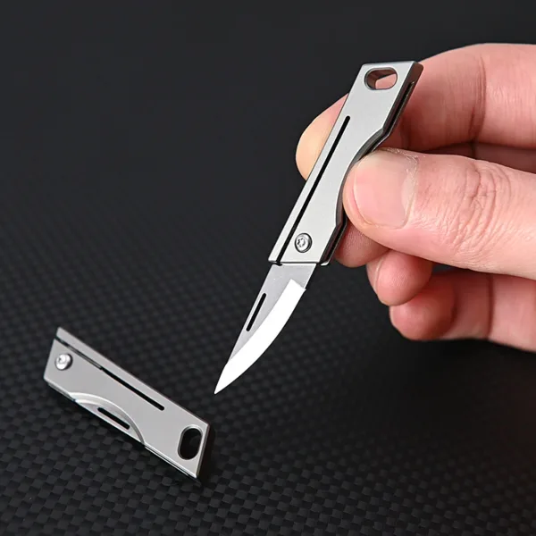 Titanium Alloy Folding Knife with D2 Steel Blade - Image 4