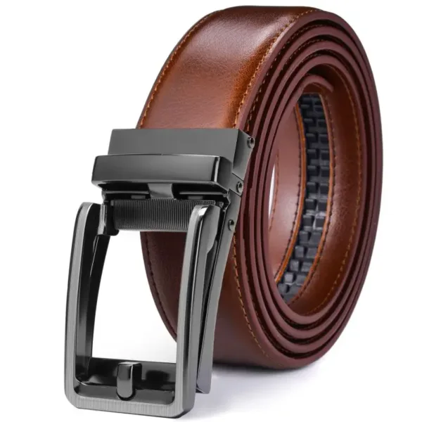 Men's Automatic Buckle Ratchet Dress Belt - Image 5