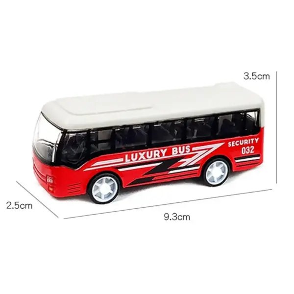 Alloy Pull Back Bus Model Toy for Kids - Image 7