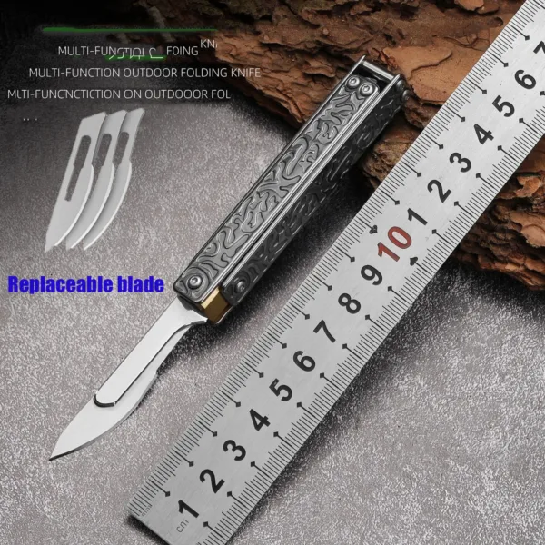 Stainless Steel Multi-function Folding Utility Knife - Image 2