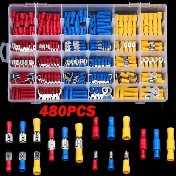 Insulated Wire Connector Crimp Terminal Kit 480PCS - Image 3