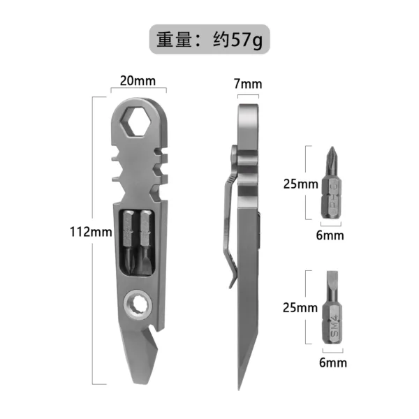 Titanium Alloy Ratchet Screwdriver Tool - Image 3