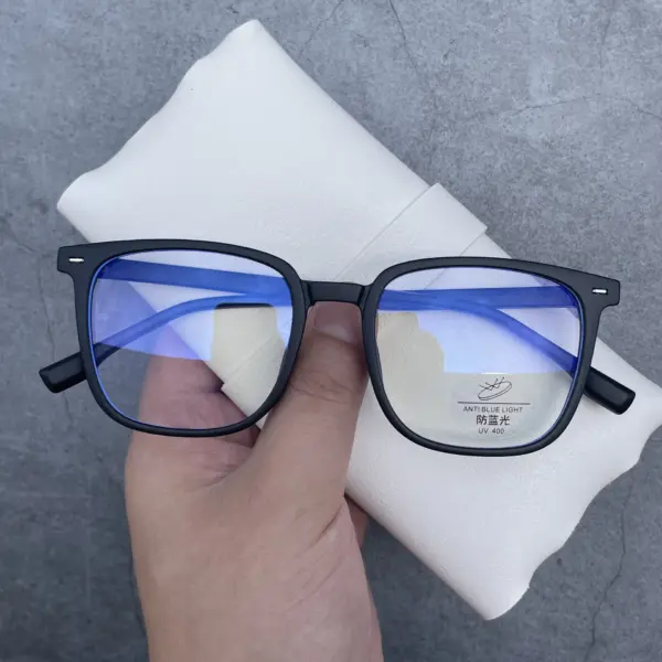 Unisex Anti Blue Light Square Glasses Frame - Image 5