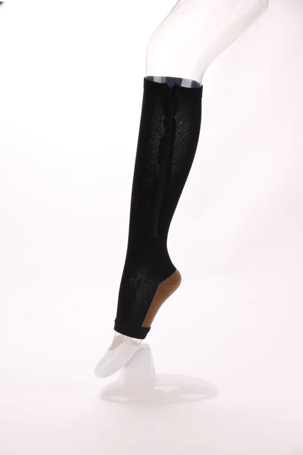 Women’s Compression Socks with Zipper Design - Image 7