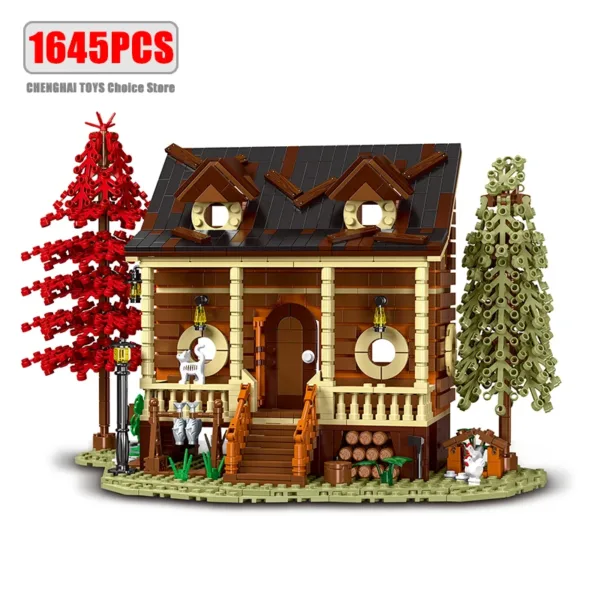 1645pcs Modular Forest Cabin Building Blocks