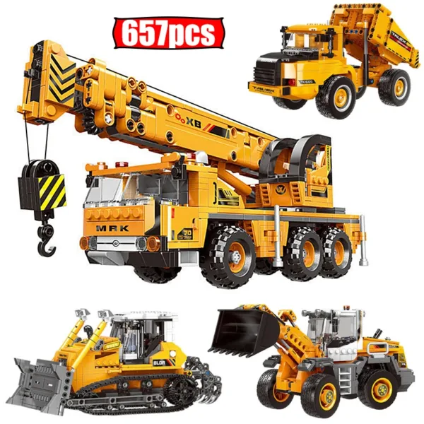 DIY Heavy Mining Truck Building Blocks Set