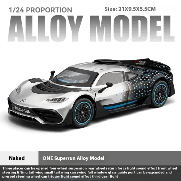 1:24 Mercedes-Benz AMG ONE Diecast Car Model - Image 7