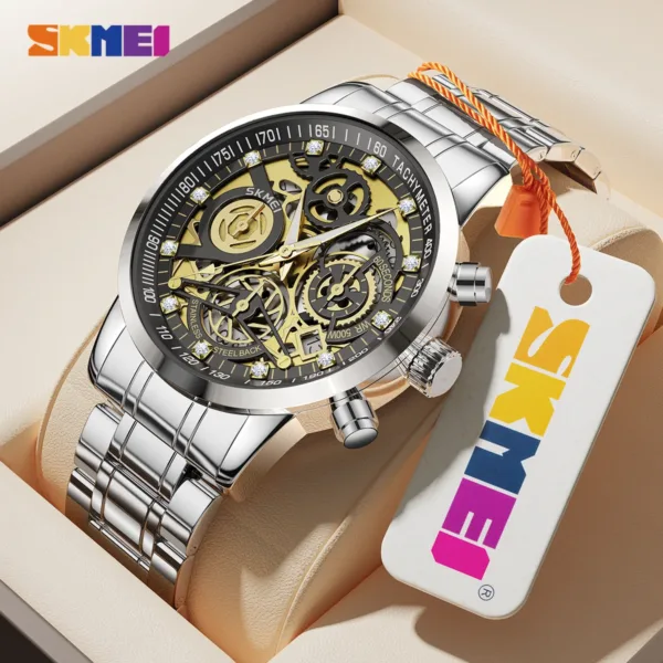 Luxury Stainless Steel Quartz Chronograph Watch