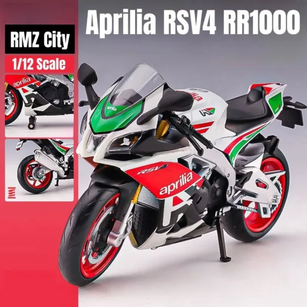 1/12 Scale Aprilia RSV4 RR1000 Diecast Model