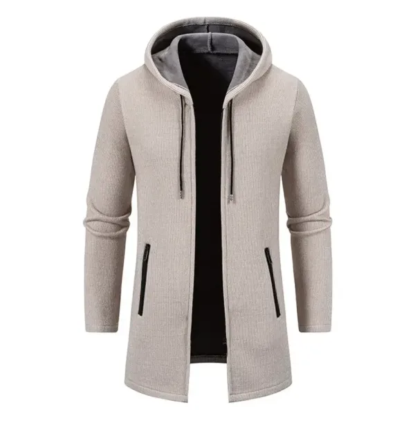 Men's Thick Hooded Coat for Autumn/Winter - Image 3