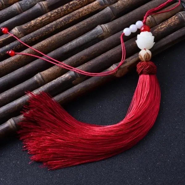 Mo Dao Zu Shi Lotus Tassel Keychain Accessory - Image 4