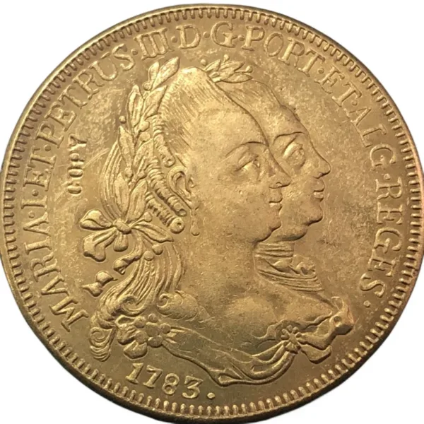 1783 Brazil Gold Coin Replica 22K Design