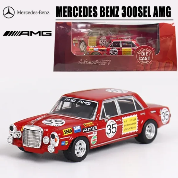 1/64 Mercedes Benz 300SEL AMG Diecast Model