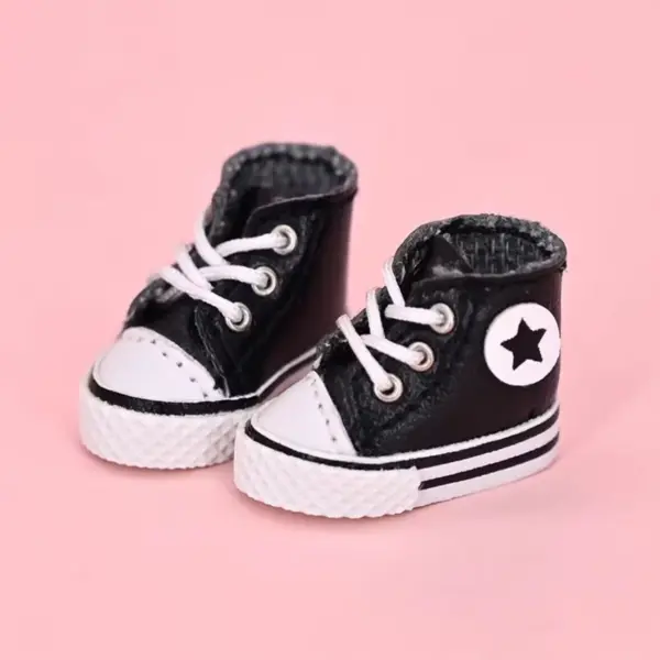 1:12 Dollhouse High Top Canvas Shoes - Image 8