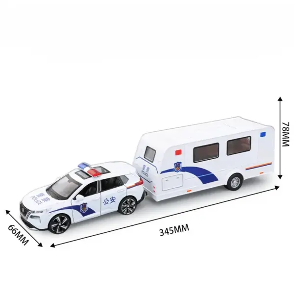 1:32 Scale X-TRAIL Police Car Model Toy - Image 7