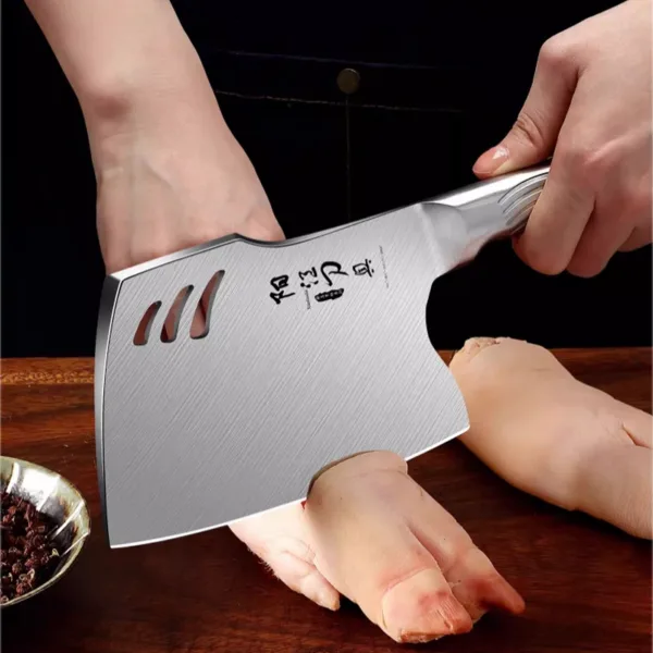 Stainless Steel Chef Bone Chopping Knife - Image 4