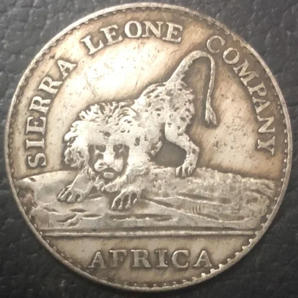 1791 Sierra Leone Replica 50 Cents Coin - Image 2