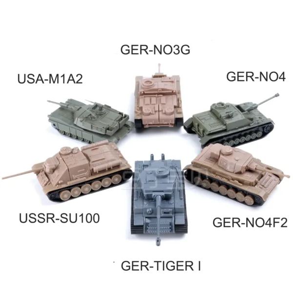 1:72 WWII Tiger Tank Assembled Model Kit - Image 6