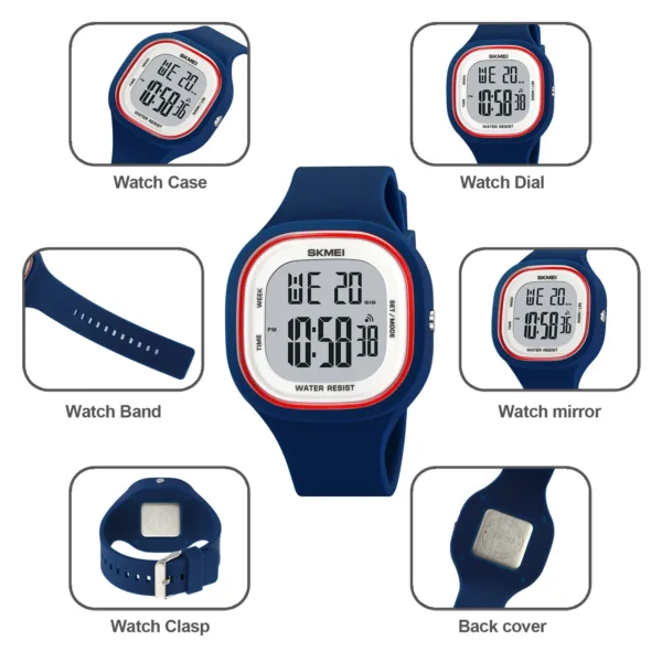 Youth Digital Sports Watch with 5Bar Waterproof - Image 4