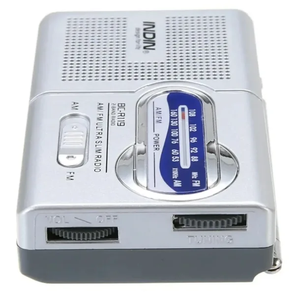 Portable AM/FM Radio BC-R119 in Silver - Image 6