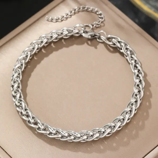 Elegant Stainless Steel Chain Bracelet for Women - Image 13