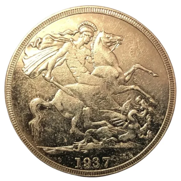 1937 George VI Gold Plated Replica Coin