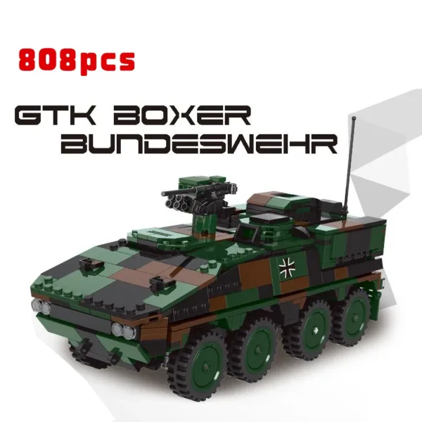 GTK Boxer Military Vehicle MOC Brick Set