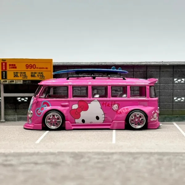 Hello Kitty Volkswagen T1 Van Diecast Model - Image 2