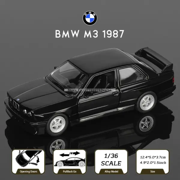 1:36 Diecast Chevrolet Camaro & BMW M3 Model - Image 19