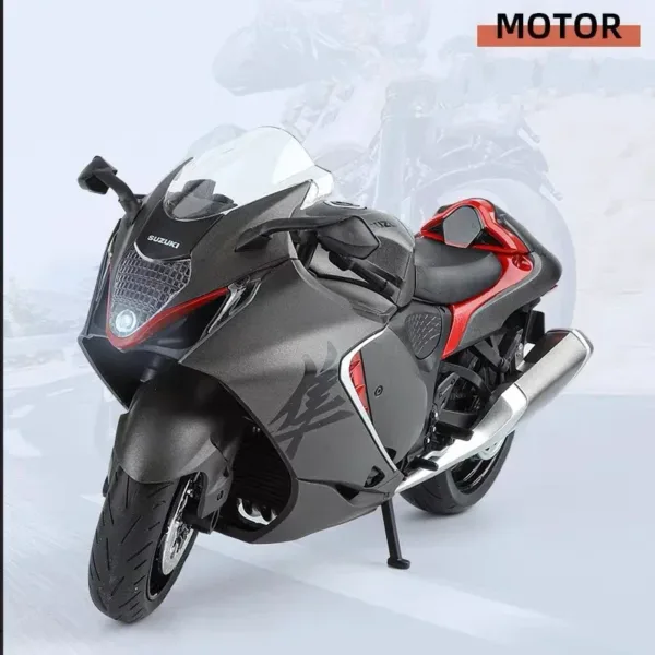 1:9 Diecast Suzuki GSX-1300R Motorcycle Model - Image 4