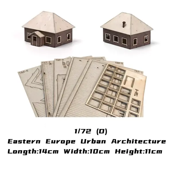 1/72 Eastern Europe Wooden Assembly Model Set - Image 9