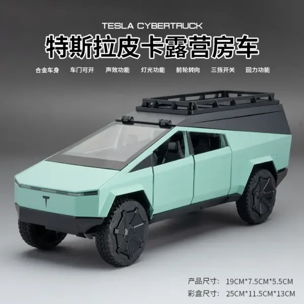 1:24 Alloy Tesla Pickup Truck Model - Image 8