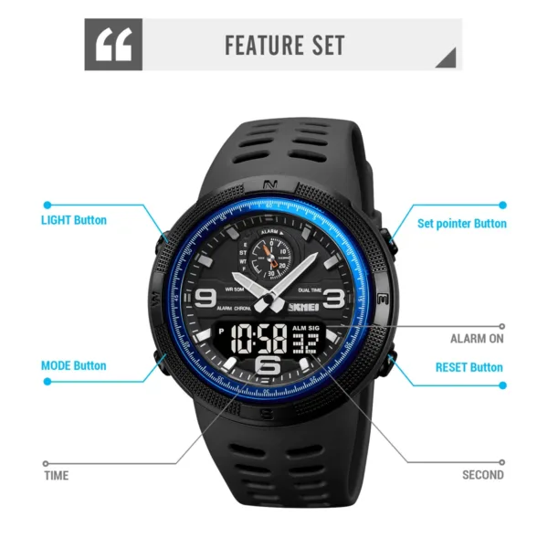 Digital Sports Stopwatch Wristwatch for Men - Image 5