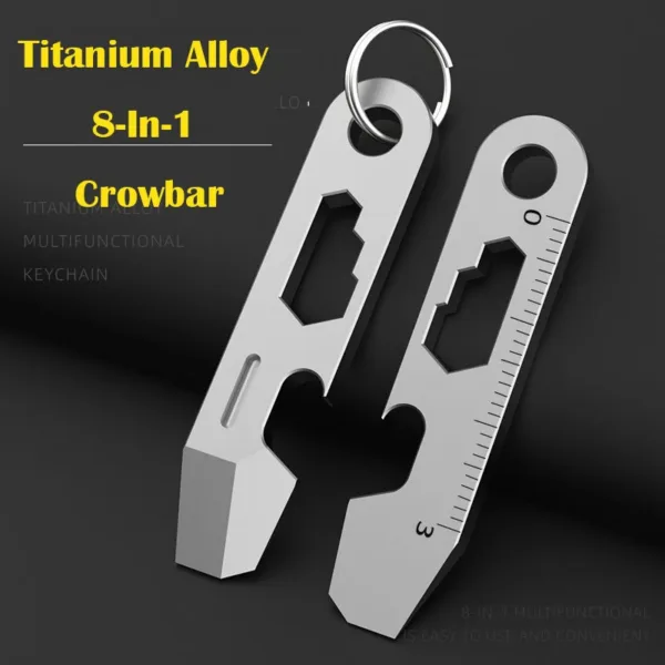 Titanium Alloy Multifunction Crowbar Bottle Opener