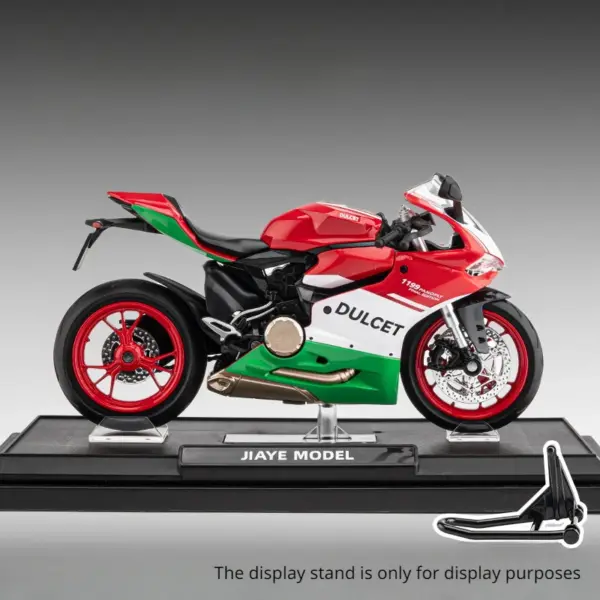 1:12 Scale Ducati 1199 Motorcycle Model Toy - Image 7