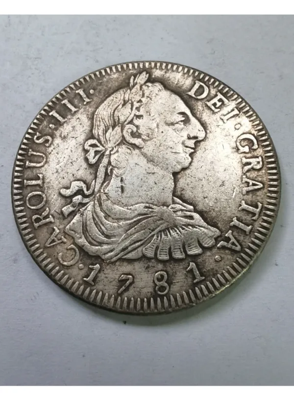 Bolivia 8 Reales Charles III Silver Plated Coin - Image 18