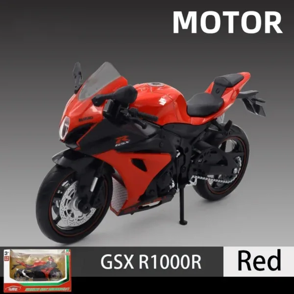 1:12 Scale Suzuki GSX R1000R Diecast Motorcycle - Image 10