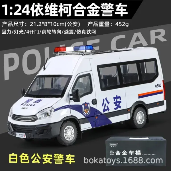 Iveco Police Car Diecast Model for Collectors - Image 6