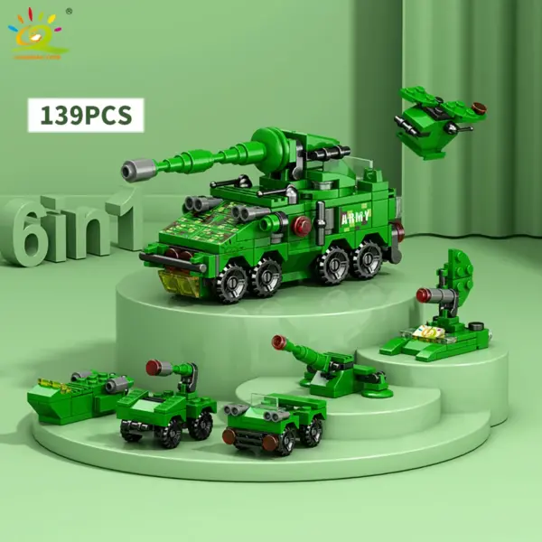 6in1 Police Truck Building Blocks Set - Image 4