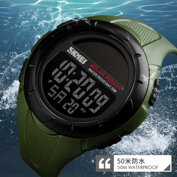 Digital Solar Watch for Men with Luminous Features - Image 5